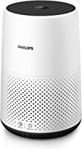 Philips AC0820-10 Purificador De Aire Para Hogar- Elimina Hasta 99-5- De Los Alergenos- Tamano Compacto Con Indicacion En Color Y Silencios- blanco-negro- Superficie: 49 m²