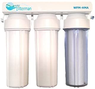 Sistema de filtro de agua para reduccion de metales pesados HMA de 3 fases para estanques Koi y eliminacion de cloro