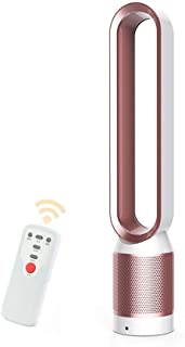 Ventilador sin aspas Aire- Climatizador portatil- Controlar el Flujo de Aire Ventilador electrico de enfriamiento Bajo db para el hogar y la Oficina- Seguro para ninos y Mascotas(Rosado)